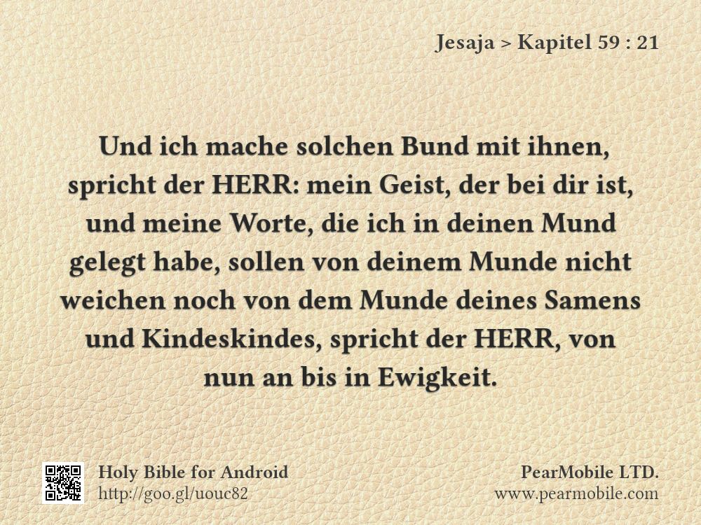 Jesaja, Kapitel 59:21